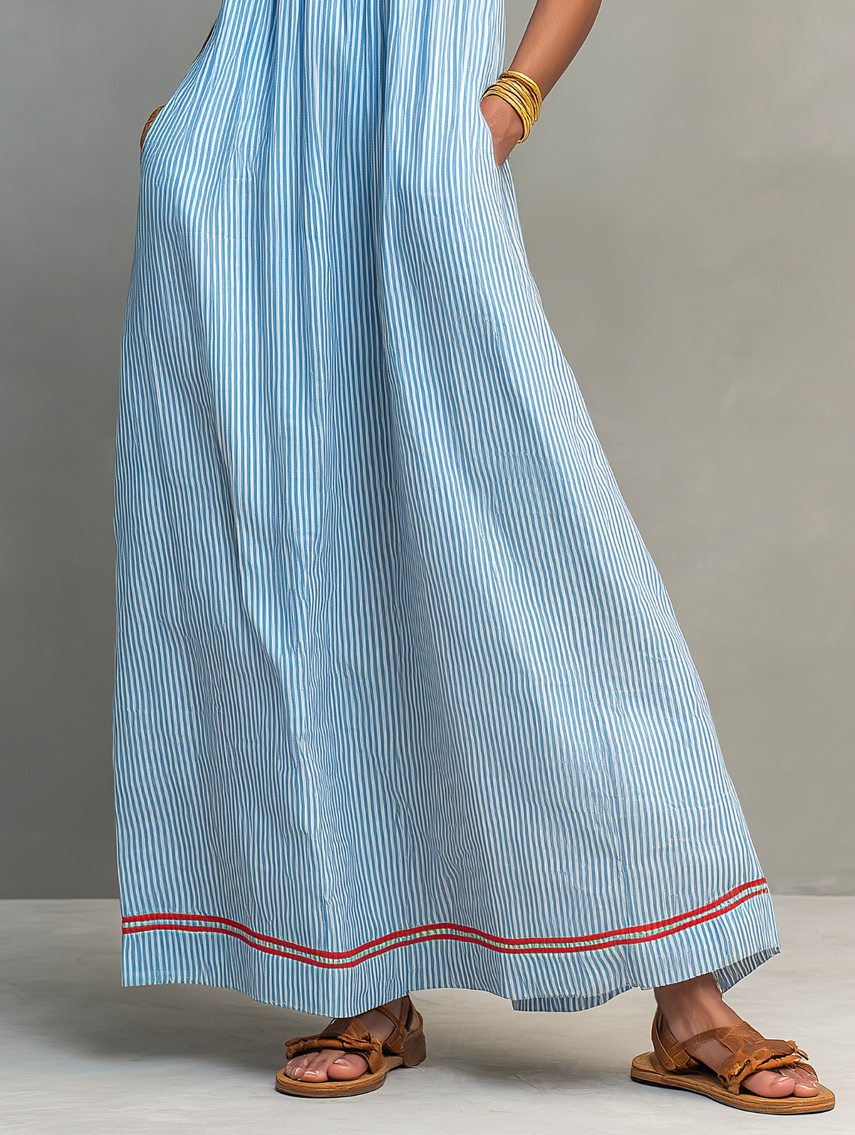June - Striped Maxi Dress