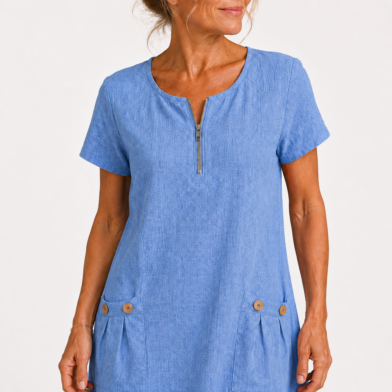 Elise - Casual Cotton Linen Dress