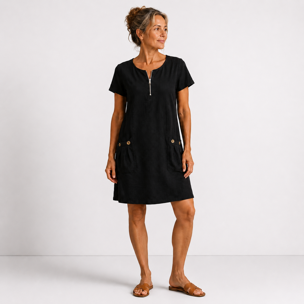 Elise - Casual Cotton Linen Dress