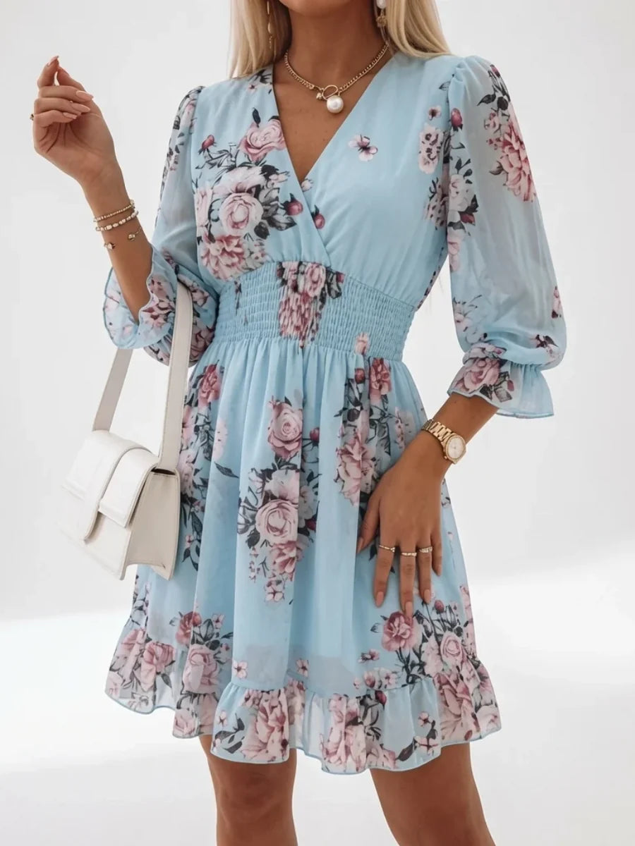 Greta | Mixed Print Dress