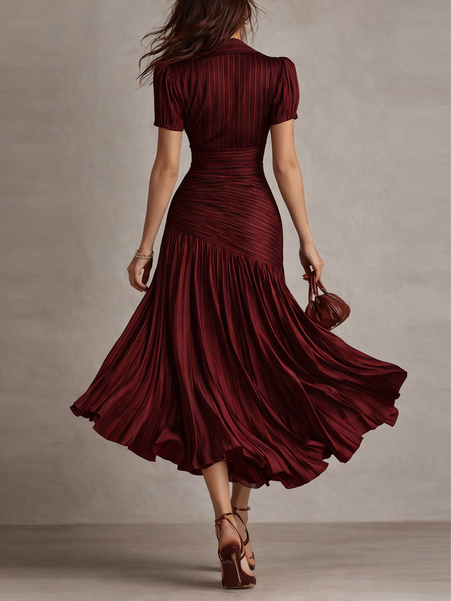 Adriana - Satin Midi Dress