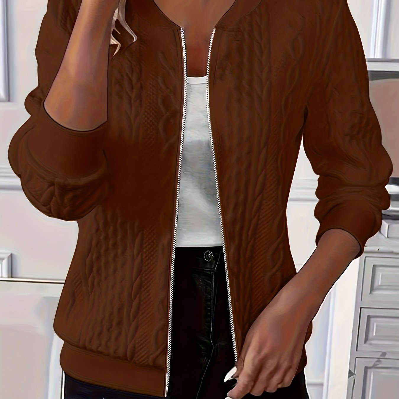 Sienna Knit Zip Jacket