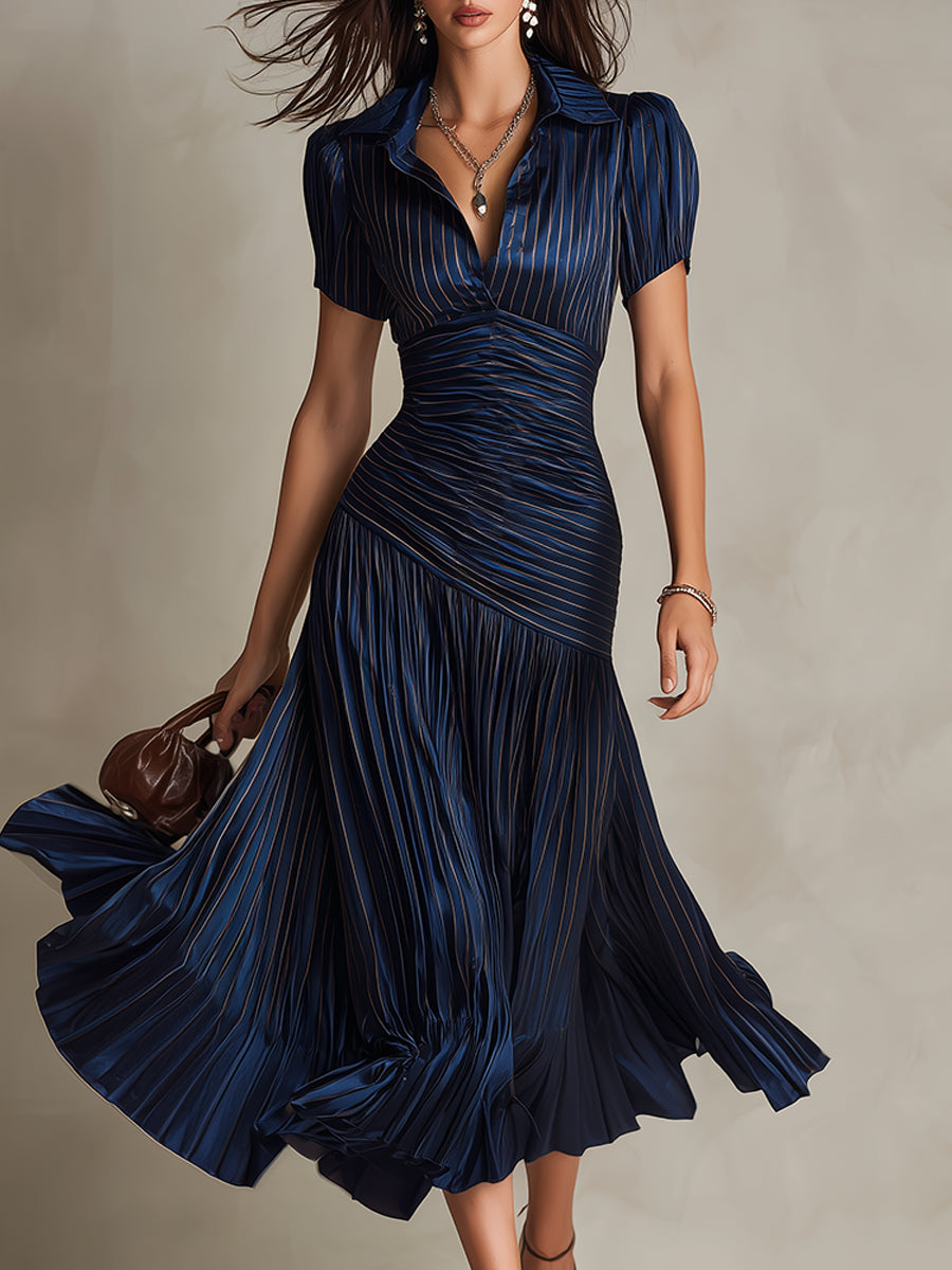 Adriana - Satin Midi Dress