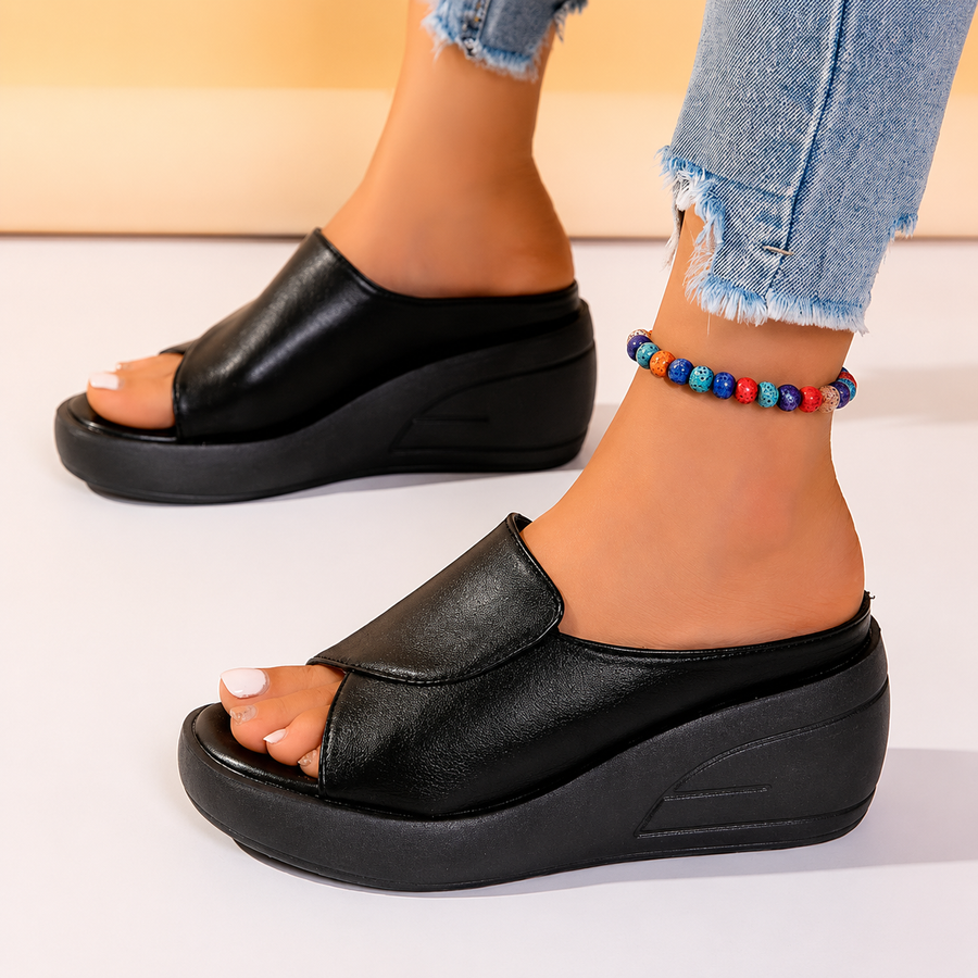 Celine - Orthopedic Slip-on Wedge Sandals
