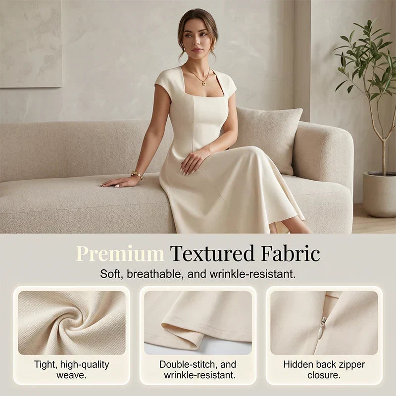 Brooklyn - Classic Tummy-Control A-Line Midi Dress
