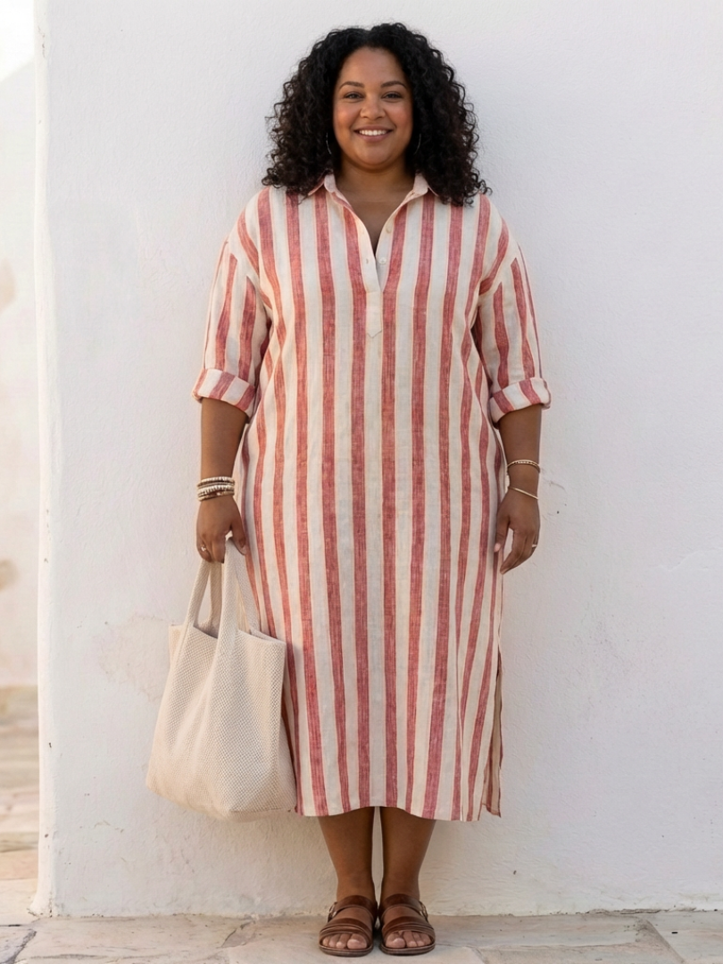 Émilie™ | Shirt Dress Santorini