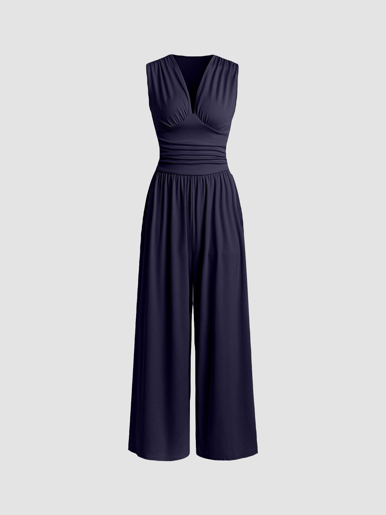 Senna's Chic Sleeveless Wide-Leg Jumpsuit