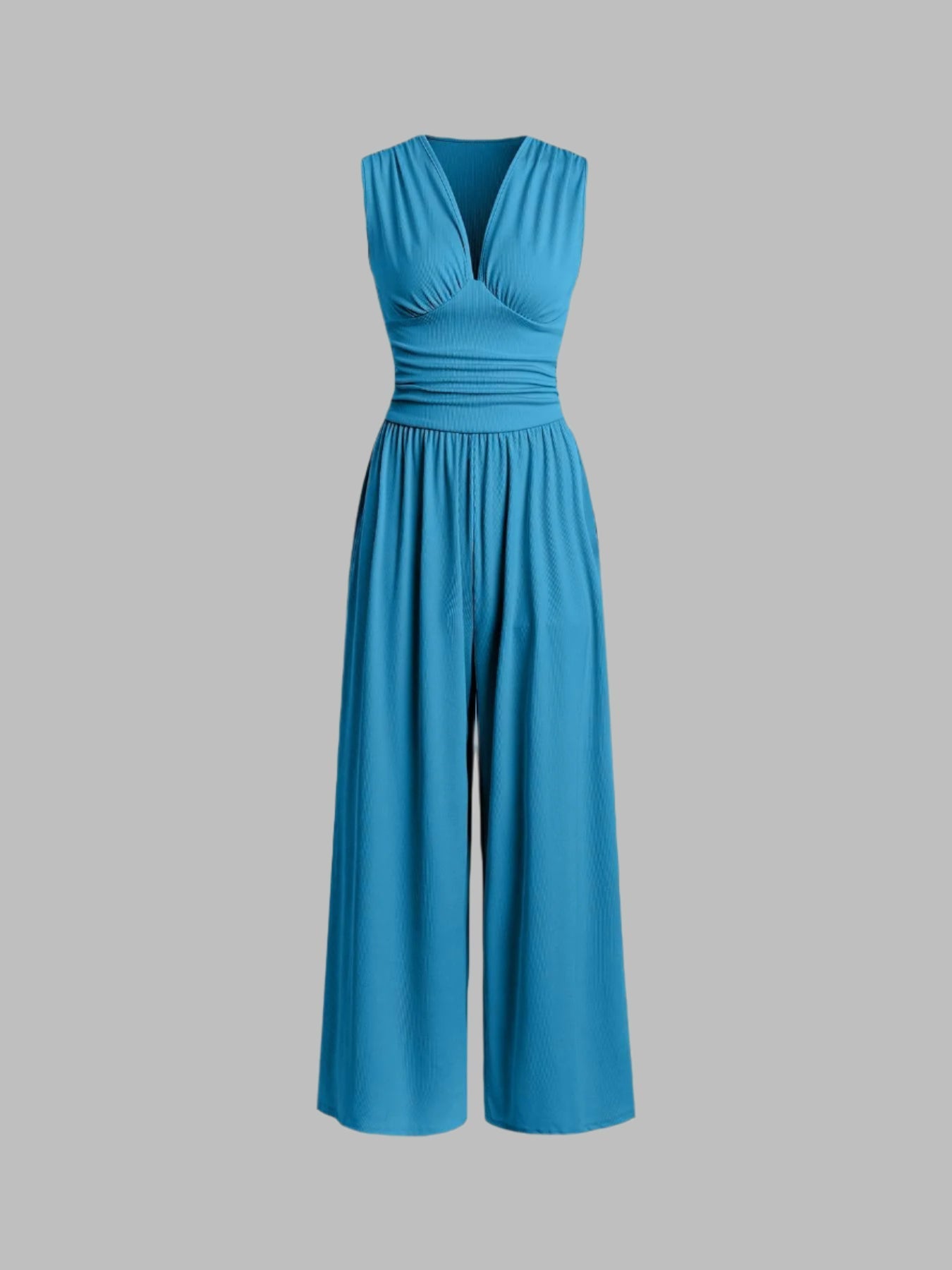 Senna's Chic Sleeveless Wide-Leg Jumpsuit