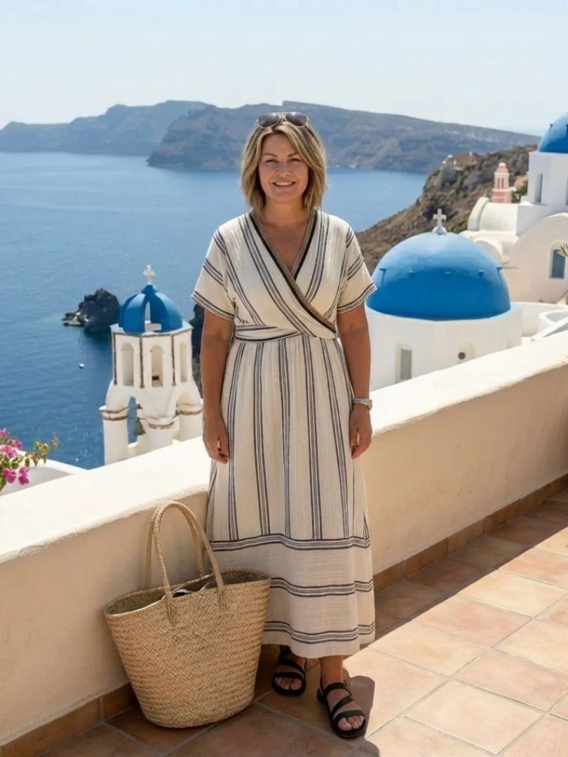Valentine™ | Wrap Dress Santorini