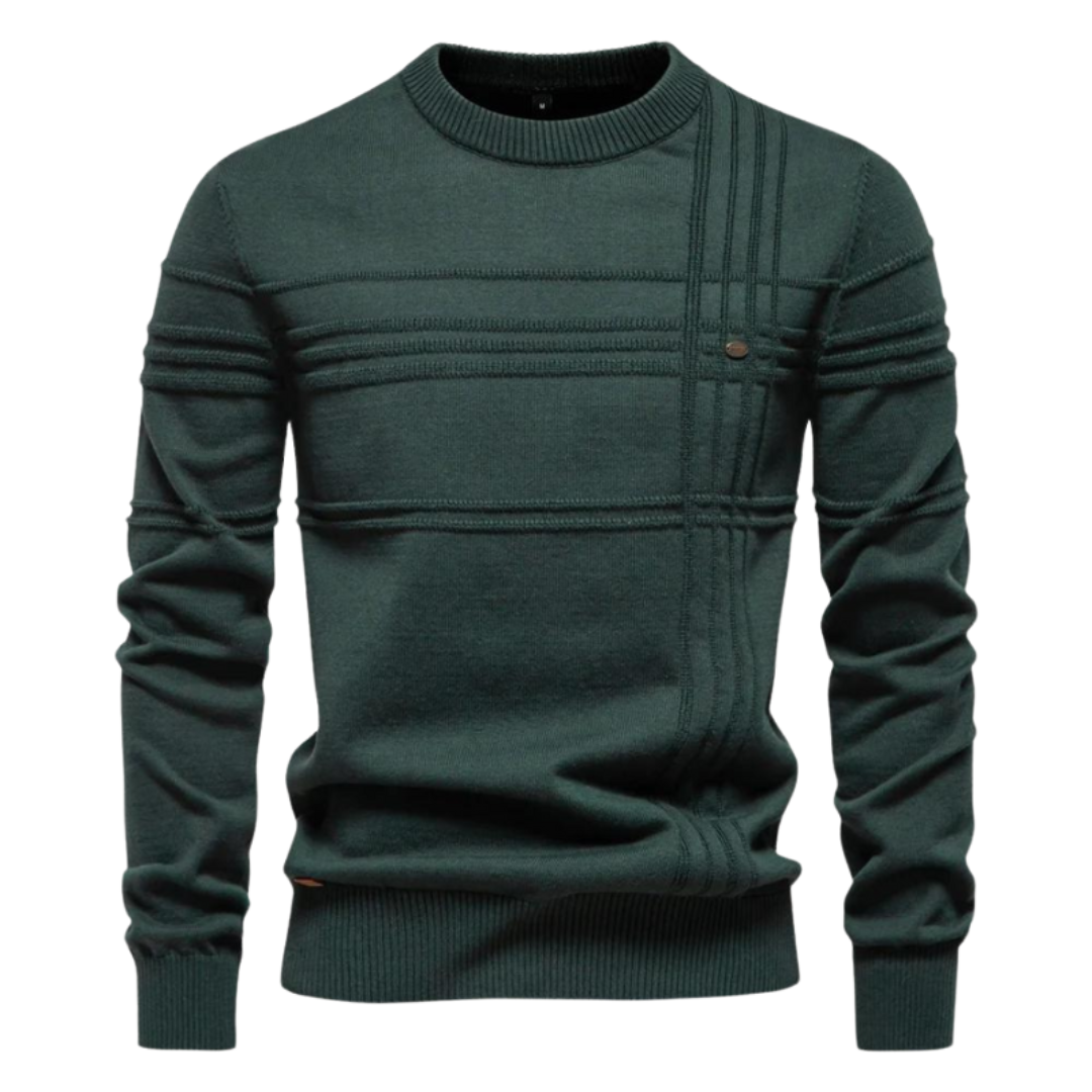Laluna® | Katoenen Herentrui Met Streepdesign