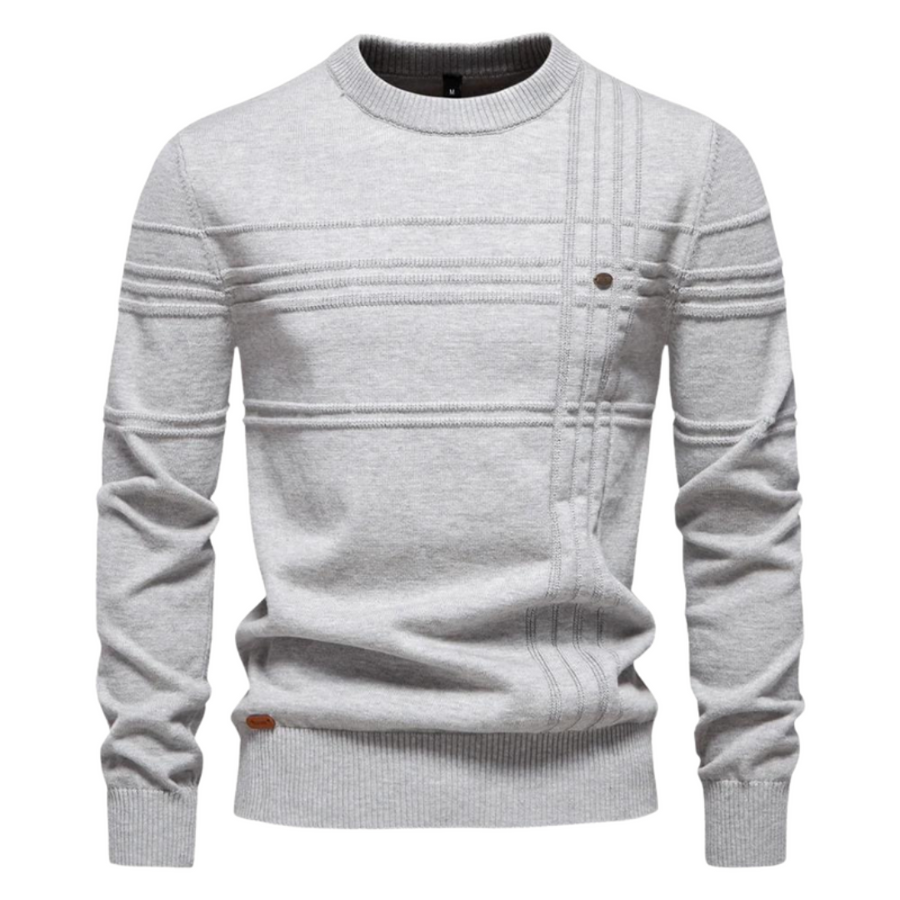 Laluna® | Katoenen Herentrui Met Streepdesign