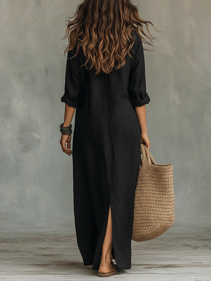 Andie – Flowing Black Maxi Dress