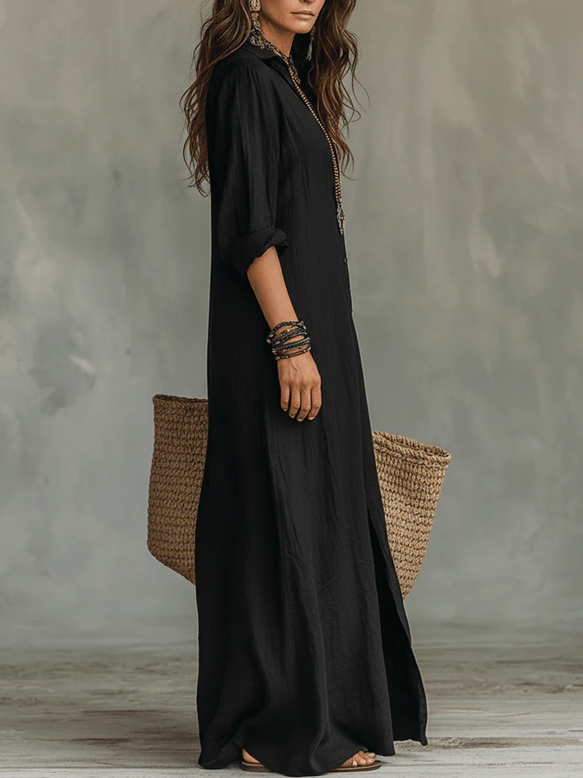 Andie – Flowing Black Maxi Dress