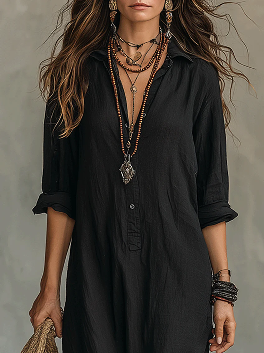 Andie – Flowing Black Maxi Dress