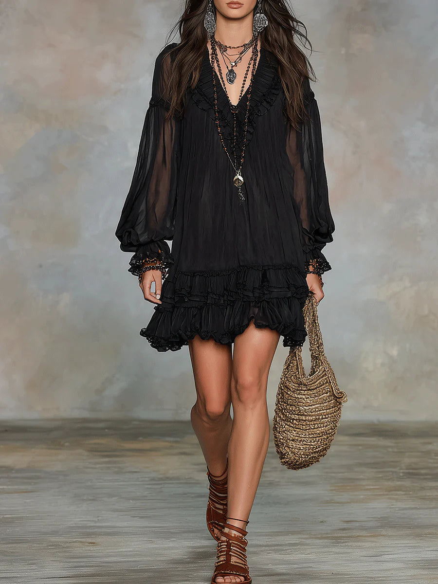 AURELIA | RUFFLE DRESS