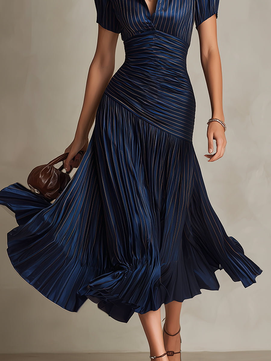 Adriana - Satin Midi Dress