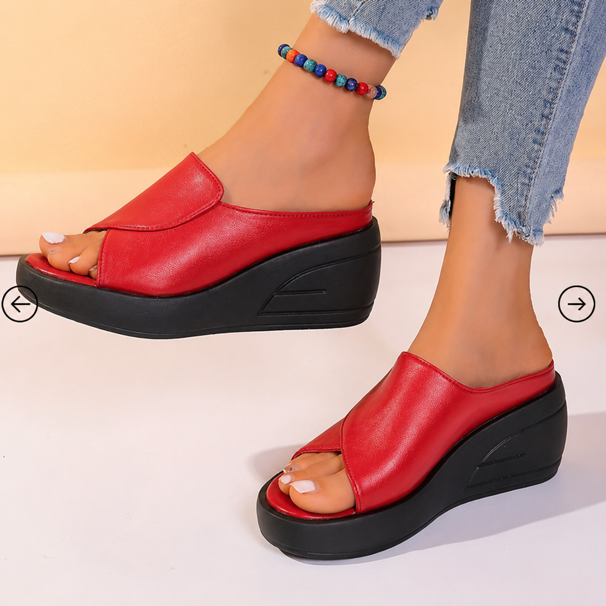 Celine - Orthopedic Slip-on Wedge Sandals
