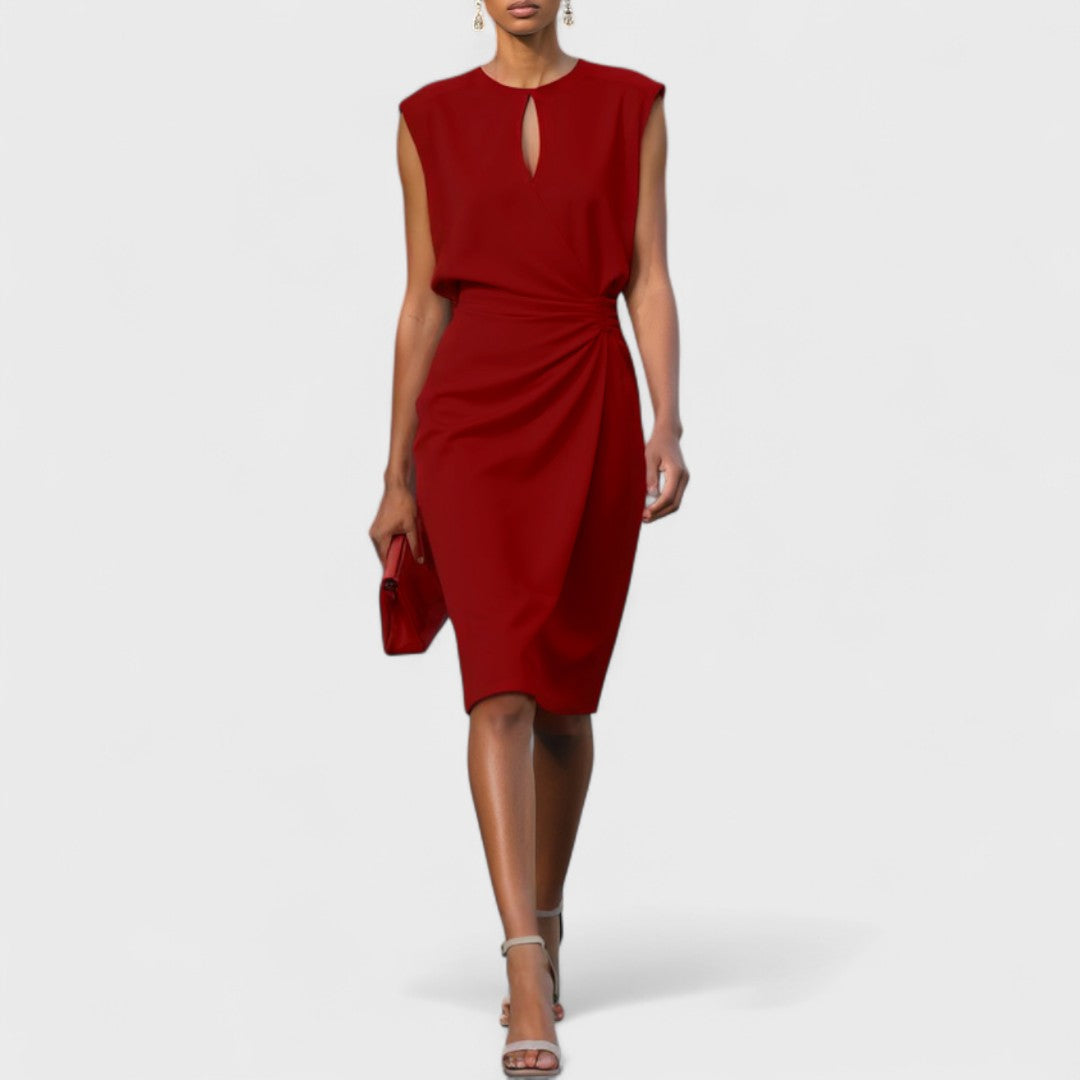 Zalie – Midi Dress with Refined Details