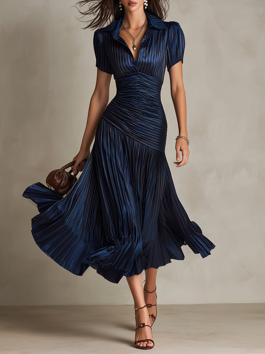 Adriana - Satin Midi Dress