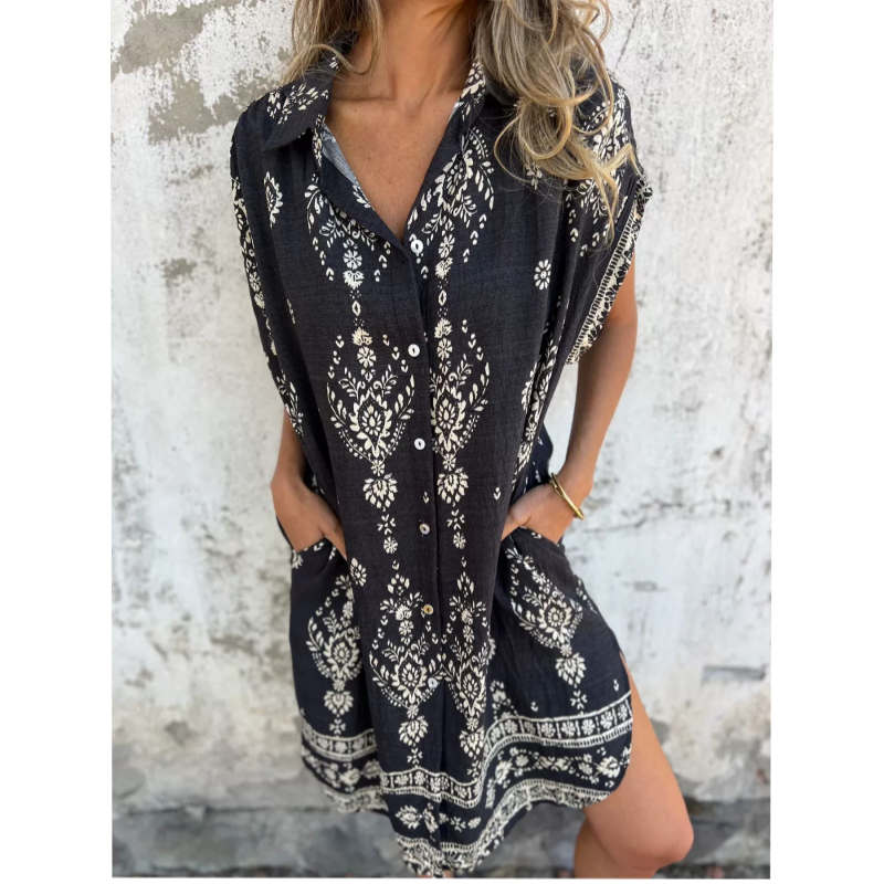 Emmeline - Printed Pocket Dress
