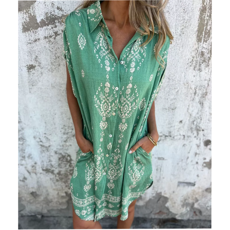 Emmeline - Printed Pocket Dress