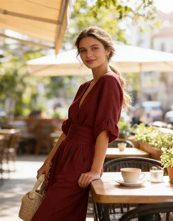 Celeste - Elegant Wide-Leg Jumpsuit