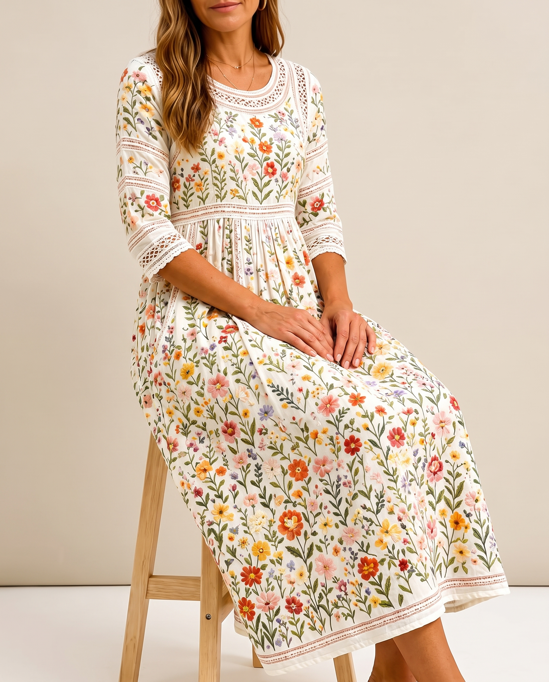 Wildflower's | Midi Spring Dress